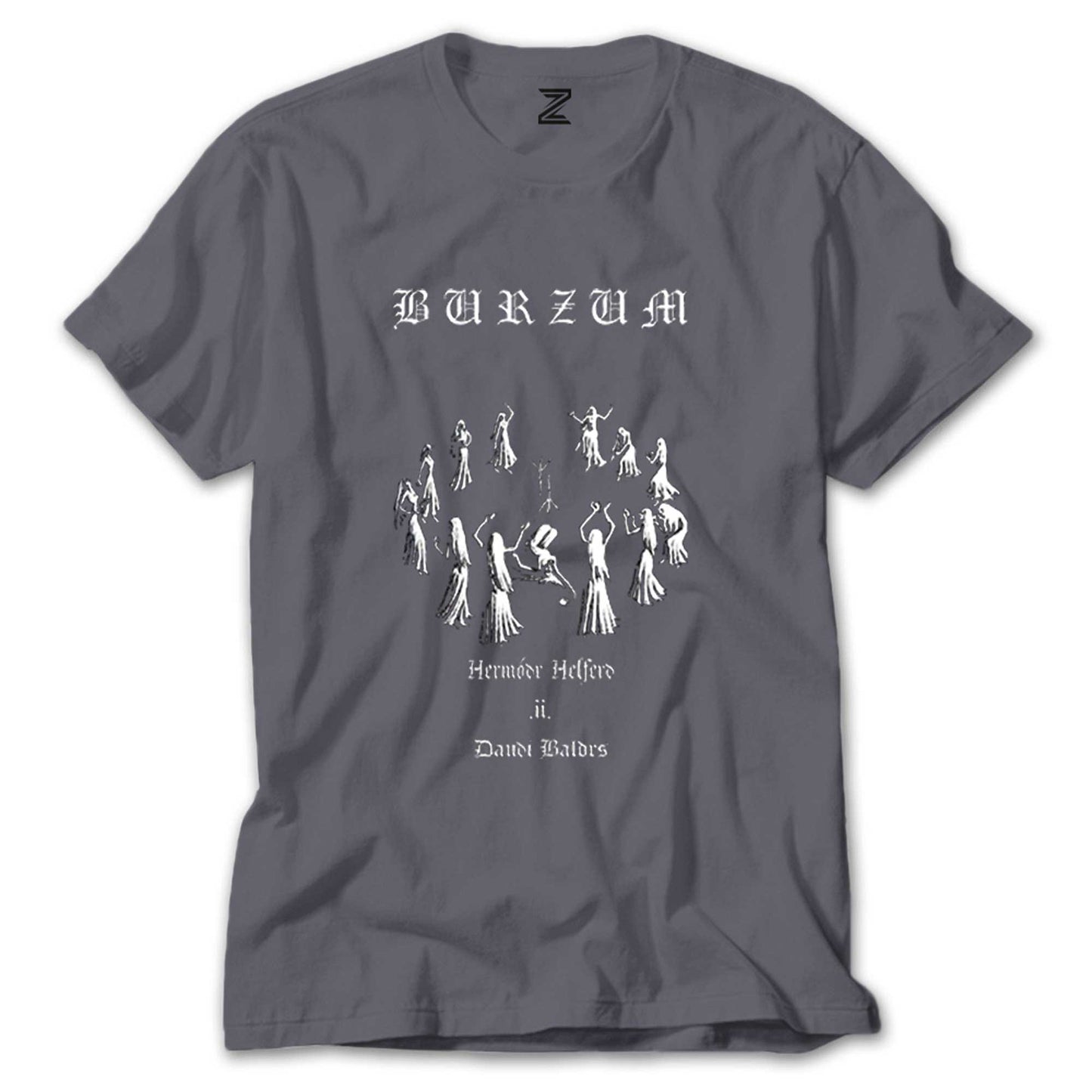 İndirimli Burzum Graphic Gri Tişört