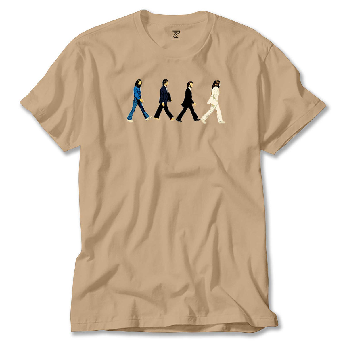The Beatles Abbey Road Cartoon renkli tişört