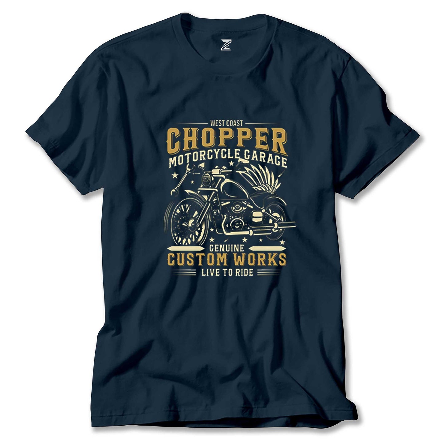 West Coast Chopper Motorcycle renkli tişört