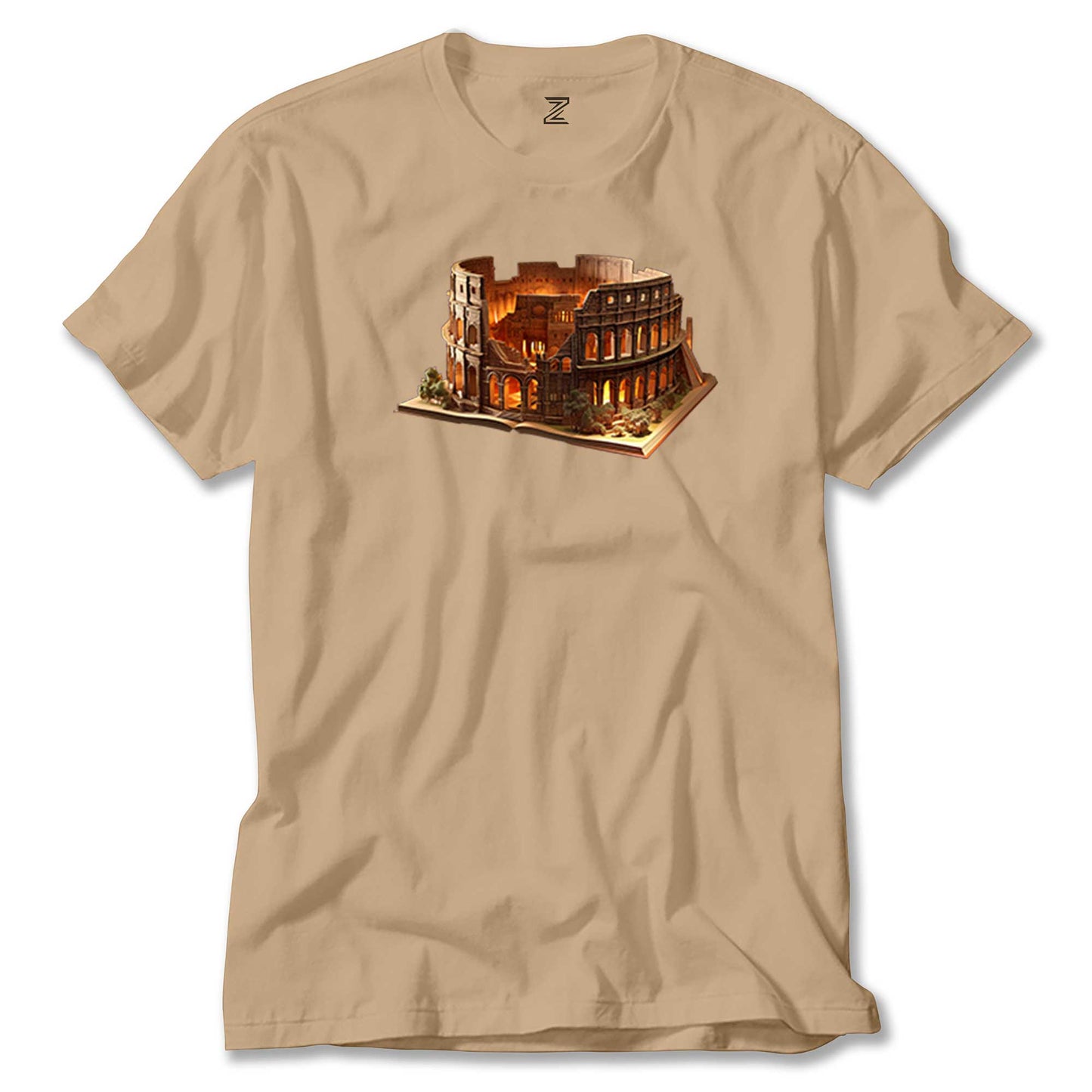 Roman view Book Renkli Tişört