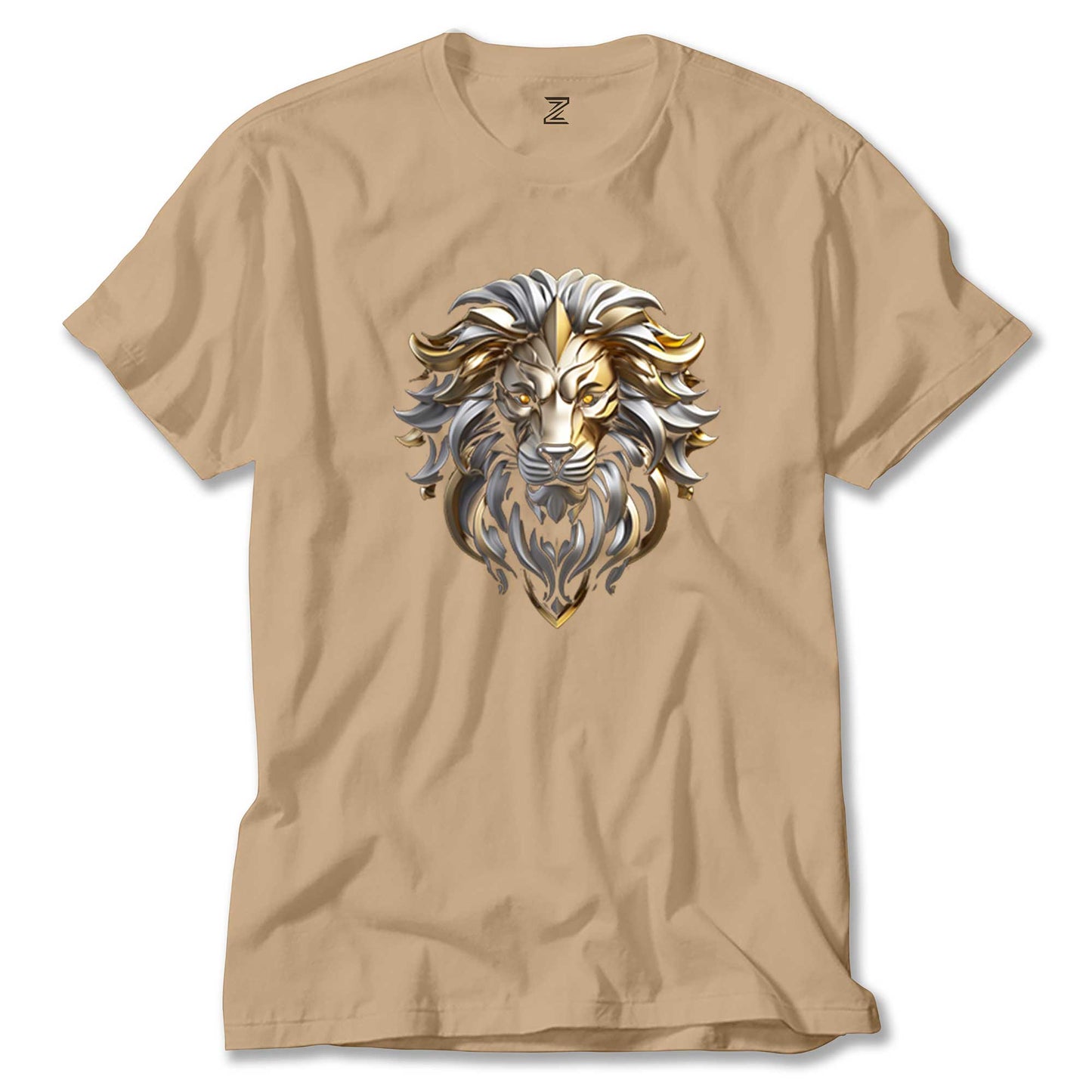 Silver and Gold Lion renkli tişört