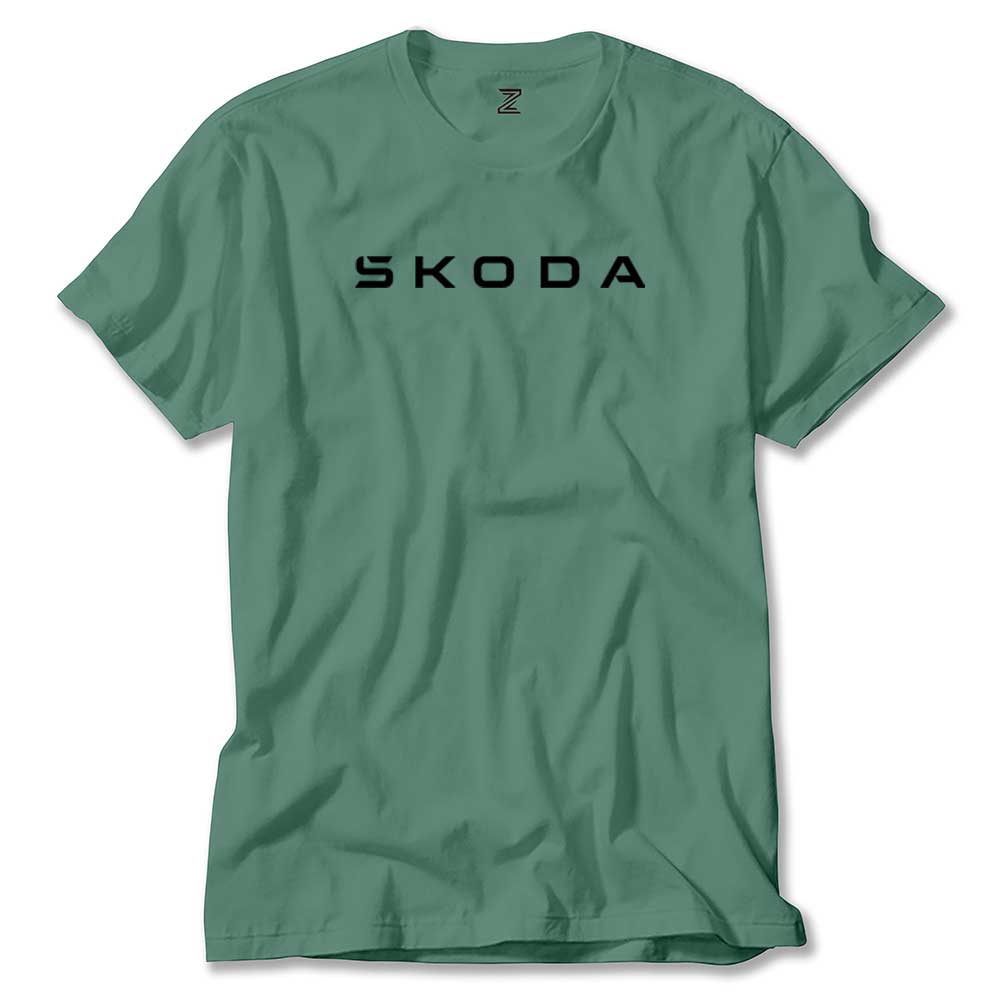 Skoda Text renkli tişört