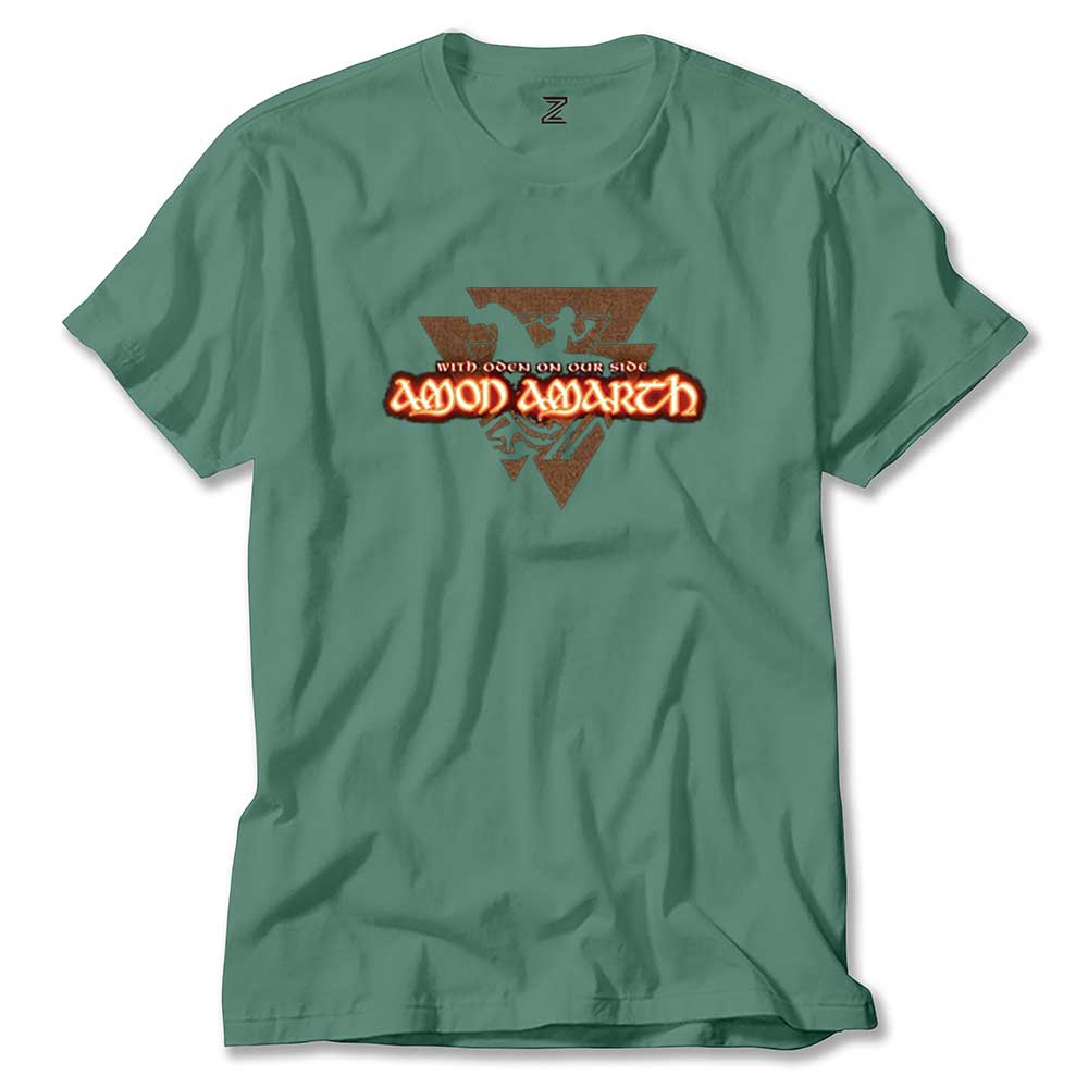 Amon Amarth With Oden on Our Side renkli tişört