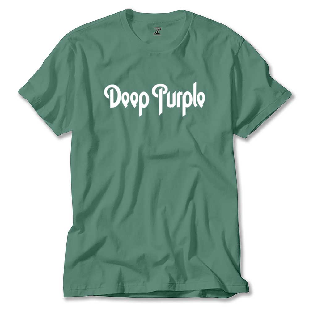 Deep Purple Text renkli tişört