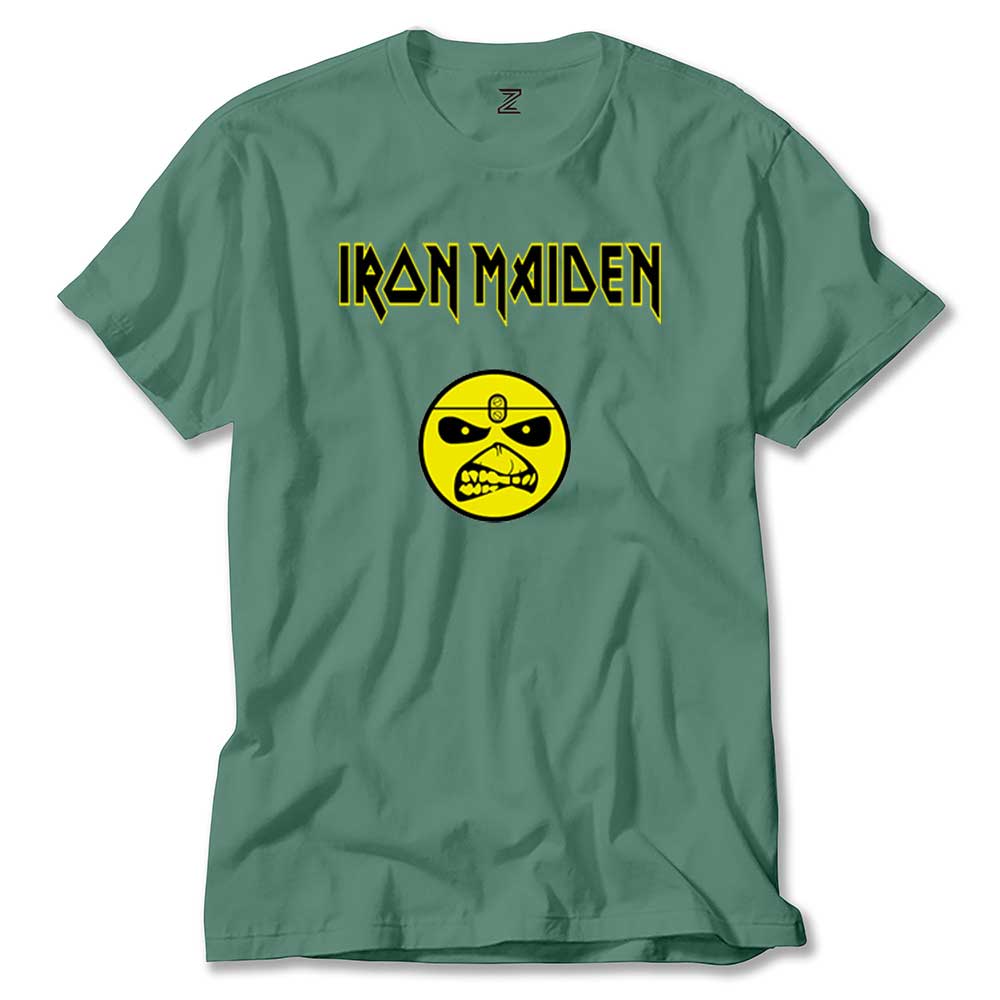 Iron Maiden Face renkli tişört
