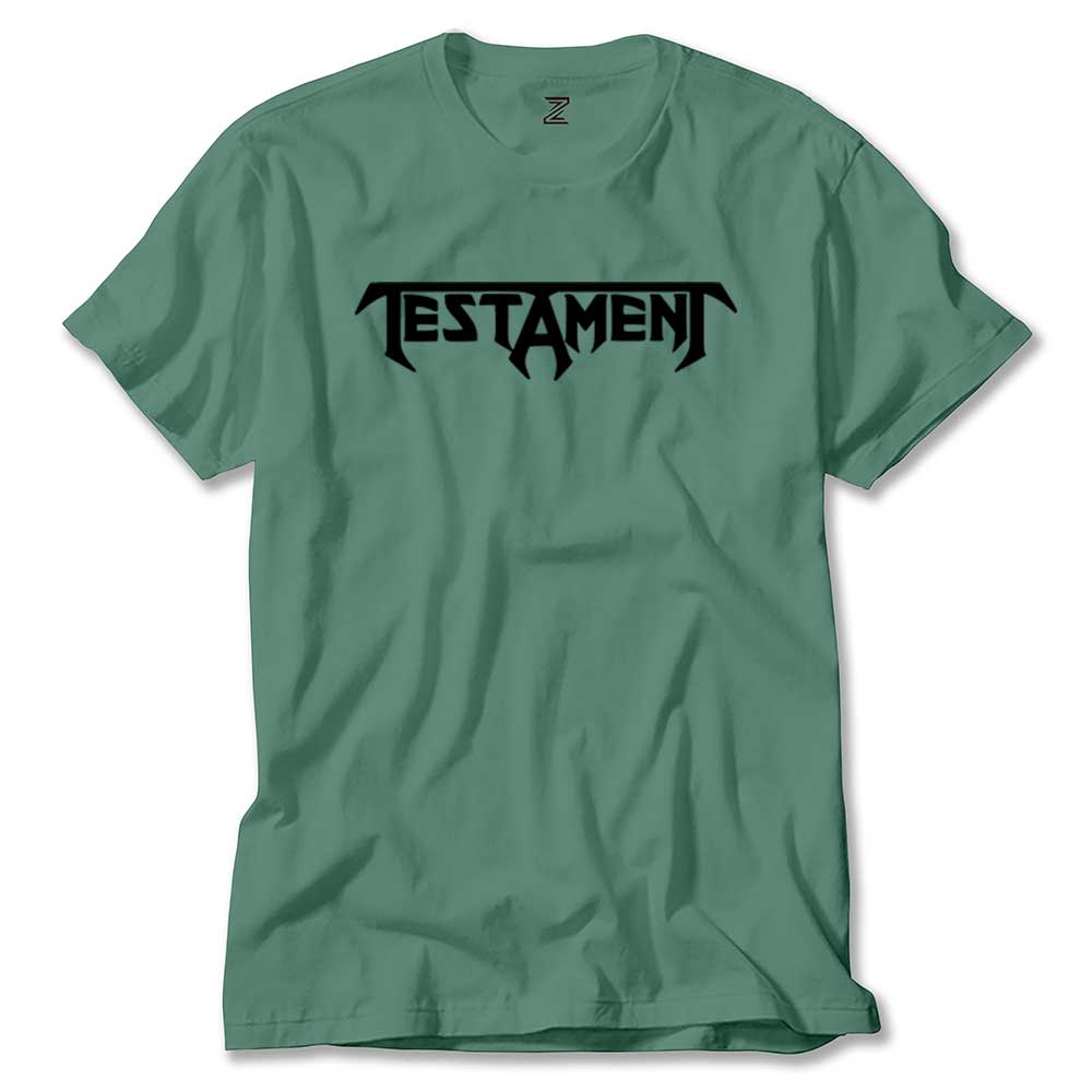 Testament Logo Text Renkli Tişört