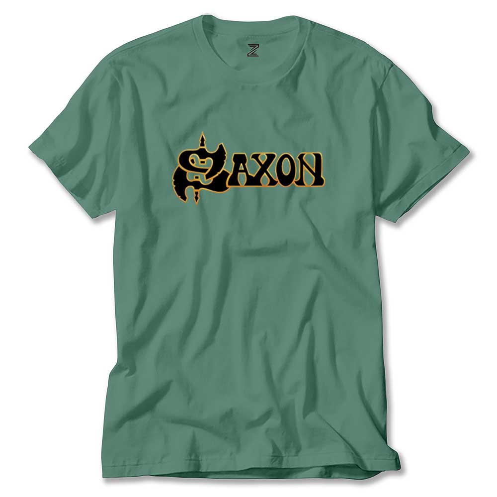 Saxon Gold Logo renkli tişört