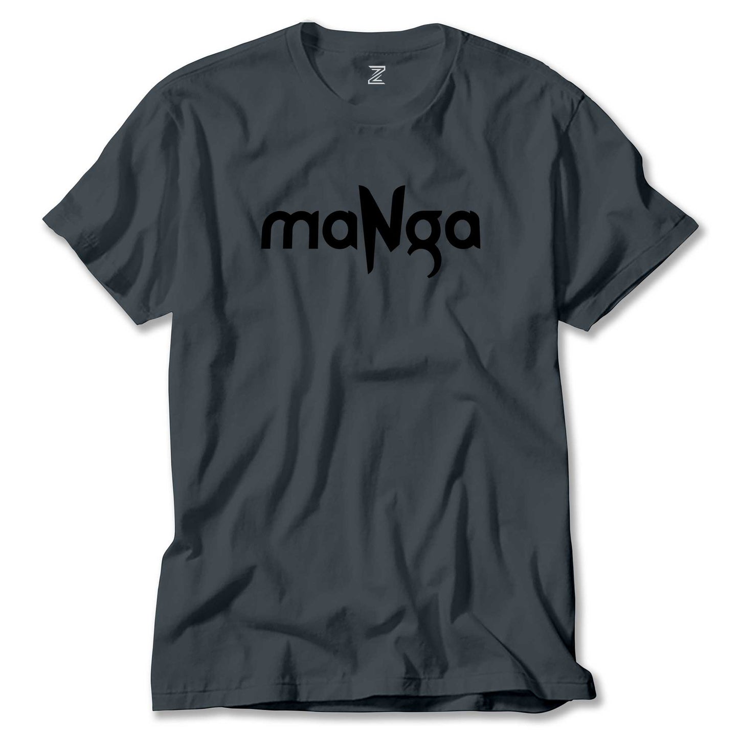 MaNga Black Yazı renkli tişört