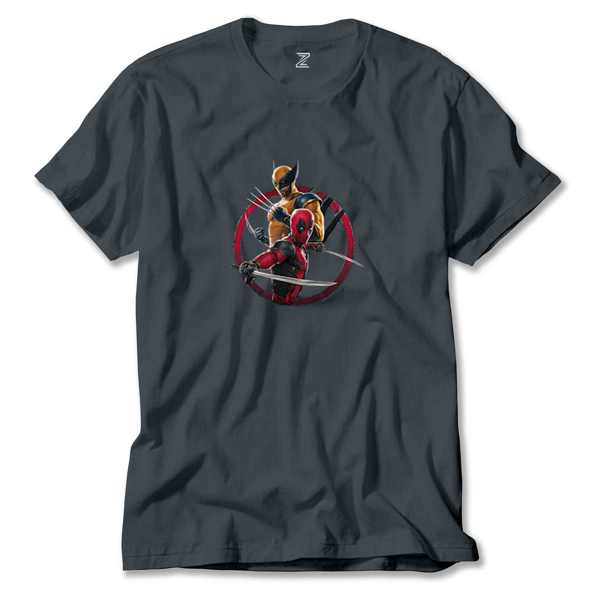 Deadpool Wolverine Movie renkli tişört
