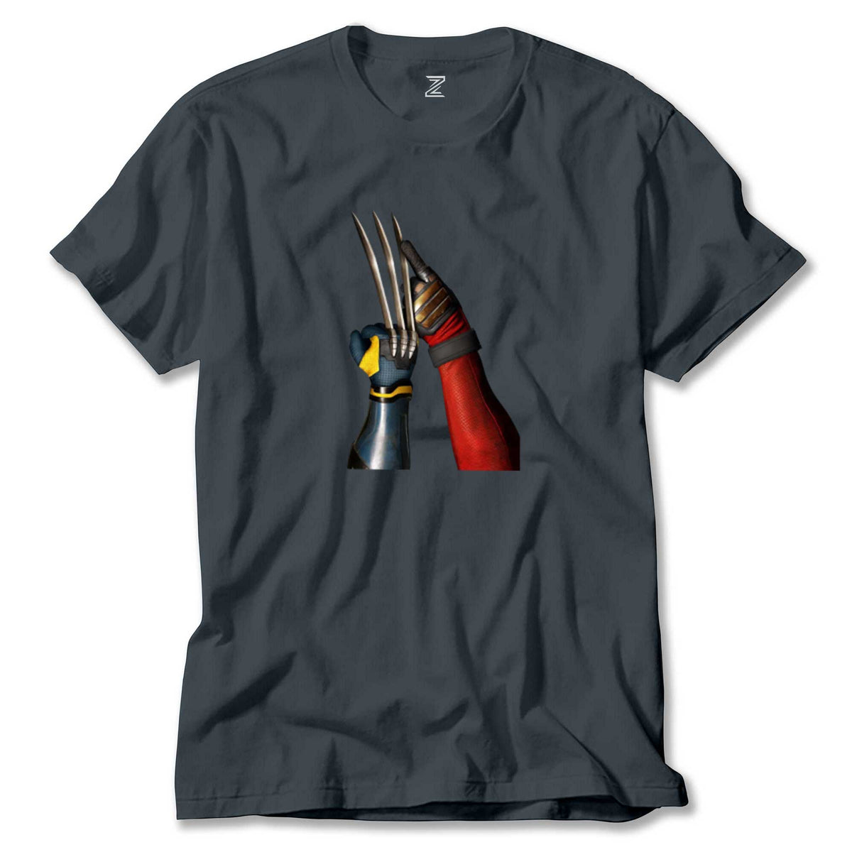 Deadpool Wolverine Poster renkli tişört