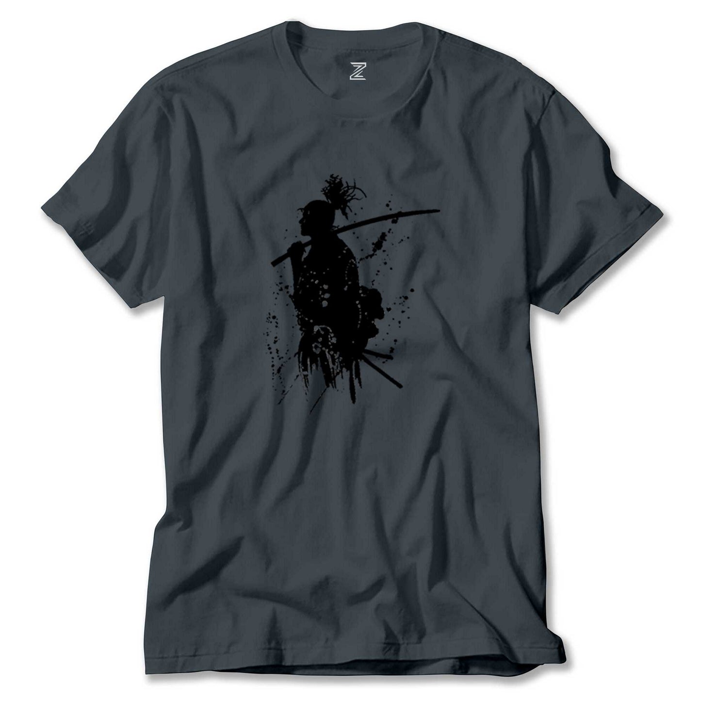 İndirimli Samurai Miyamoto Musashi Füme Tişört