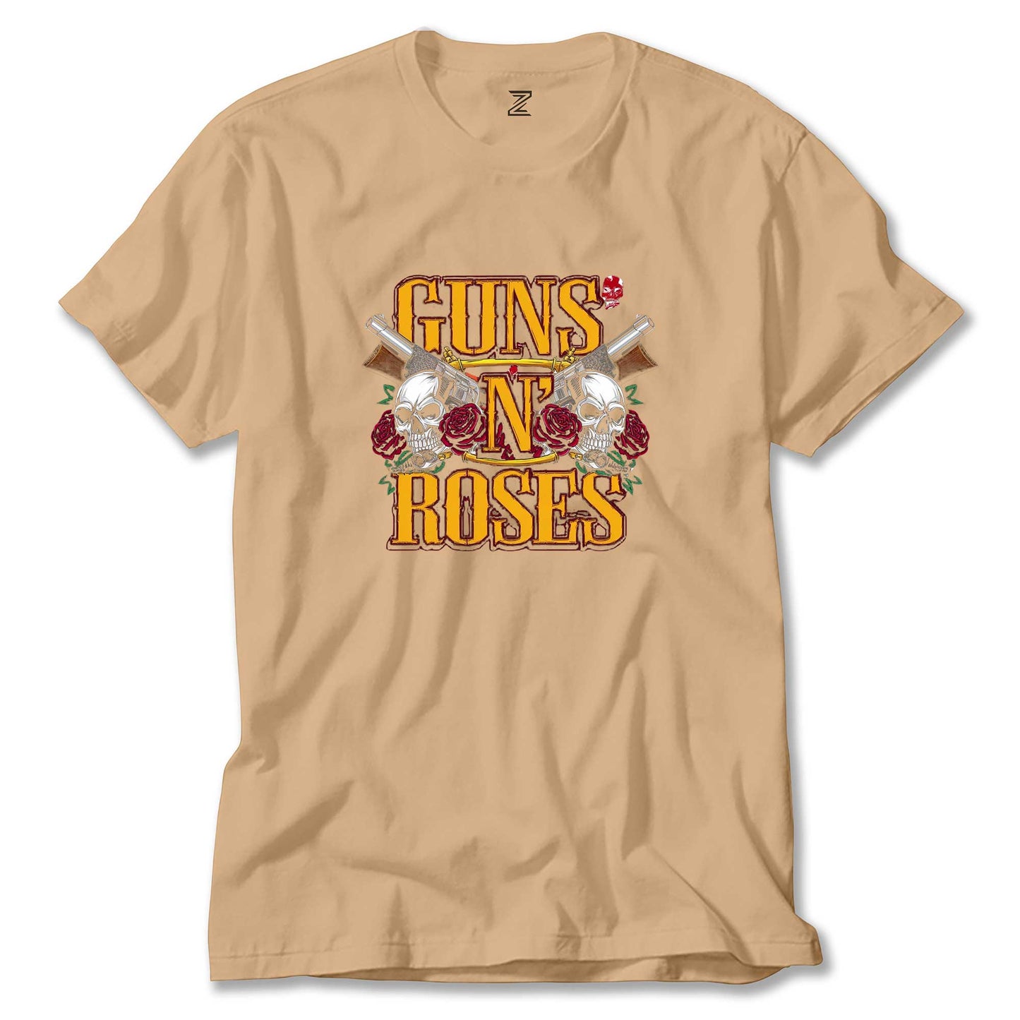 Guns N Roses YazılI Logo Renkli Tişört