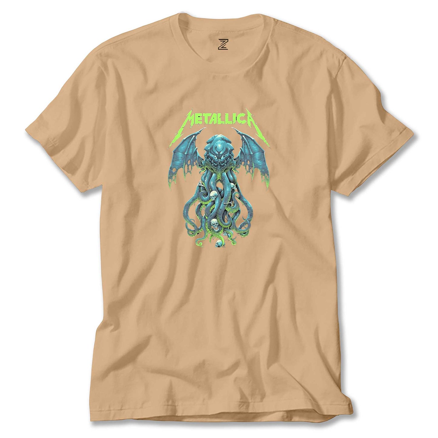 Metallica Octopus Bat renkli tişört