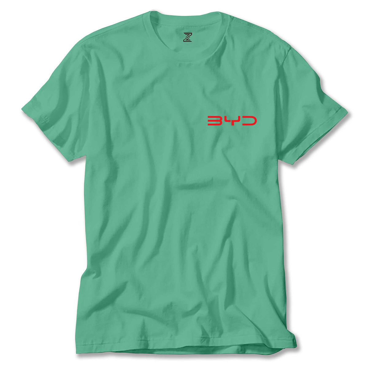 BYD Logo Text Red renkli tişört