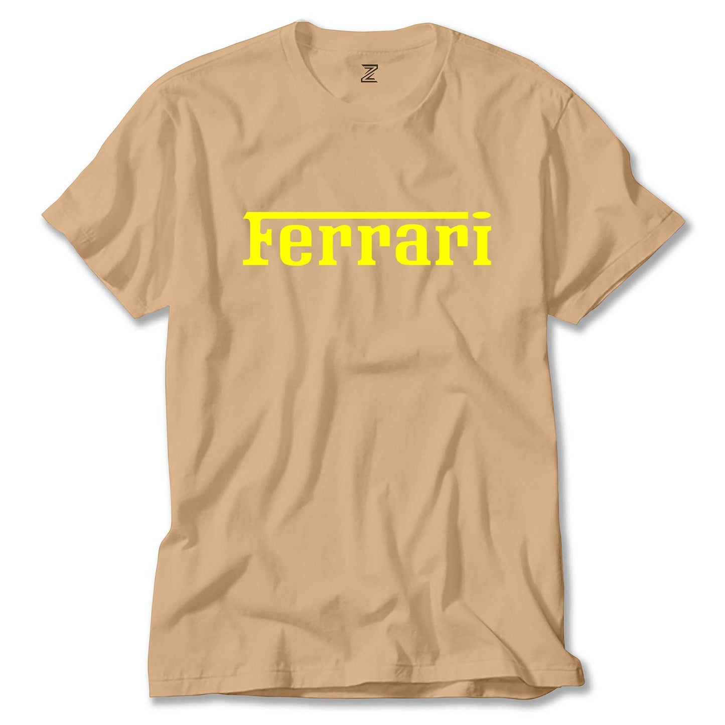 Ferrari Gold Text Renkli Tişört