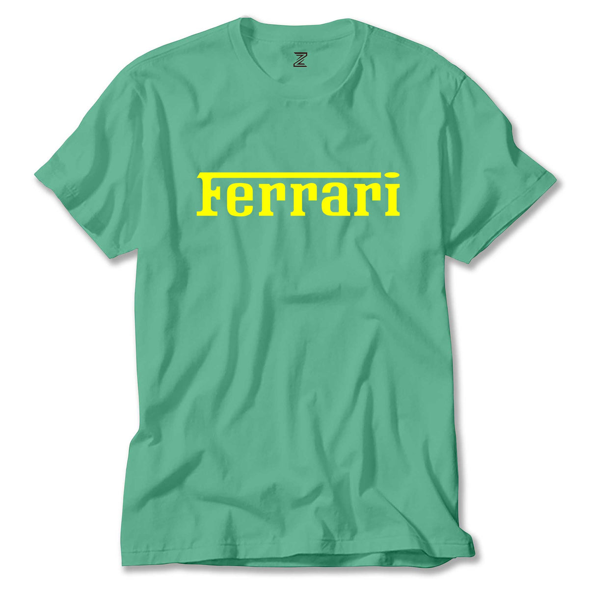 Ferrari Gold Text renkli tişört