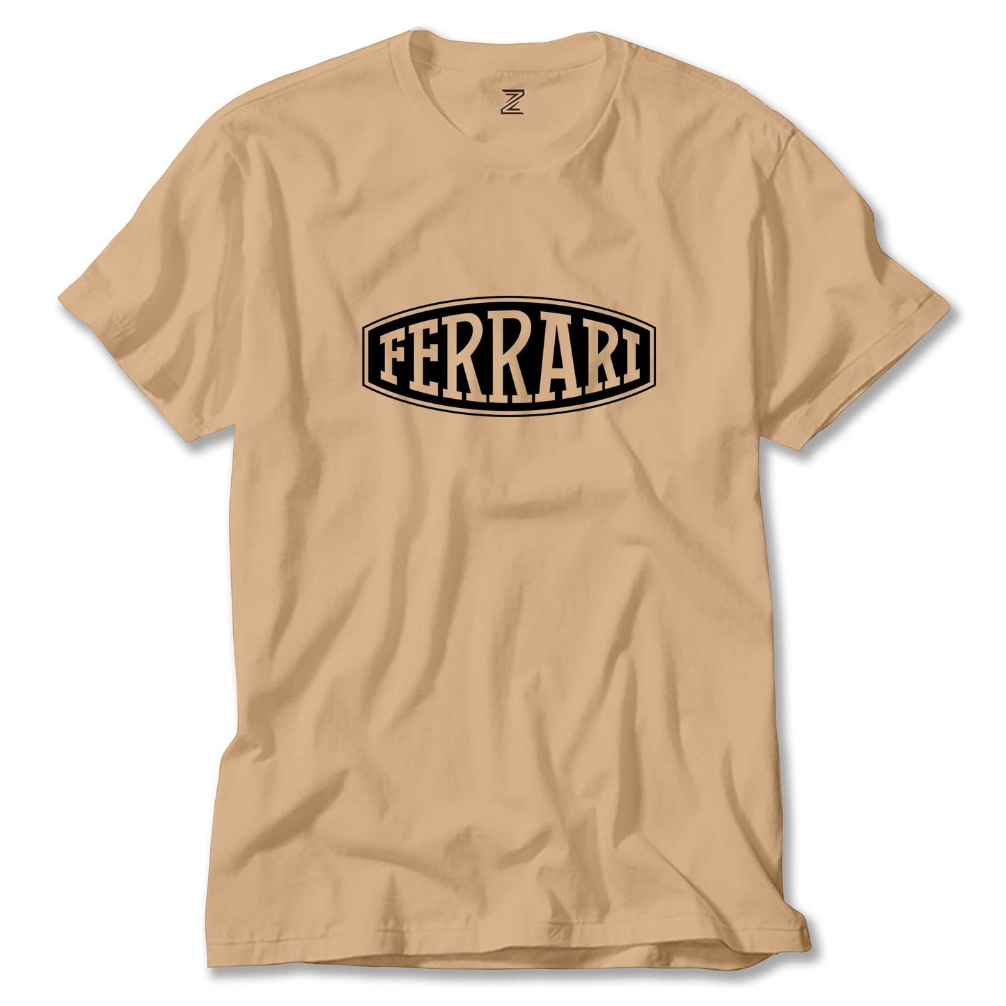 Ferrari Logo Text Renkli Tişört