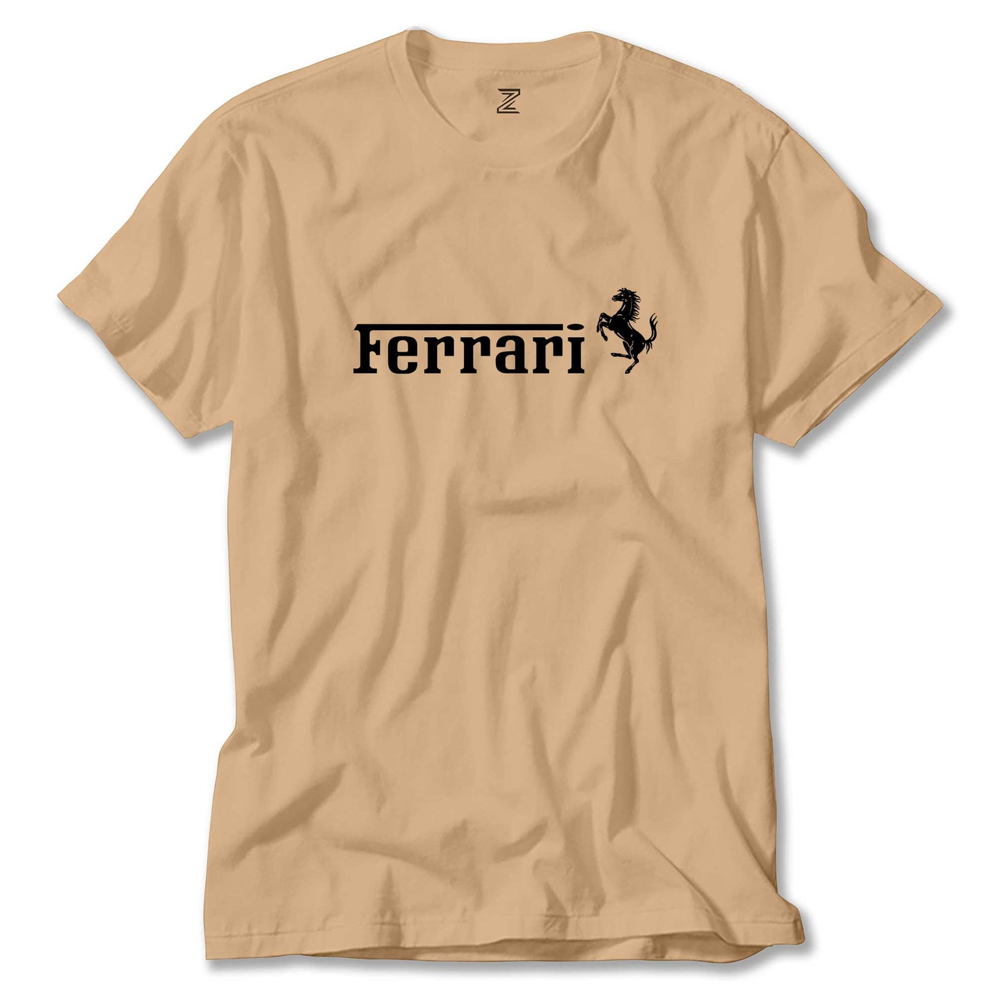 Ferrari TeXT Logo Renkli Tişört