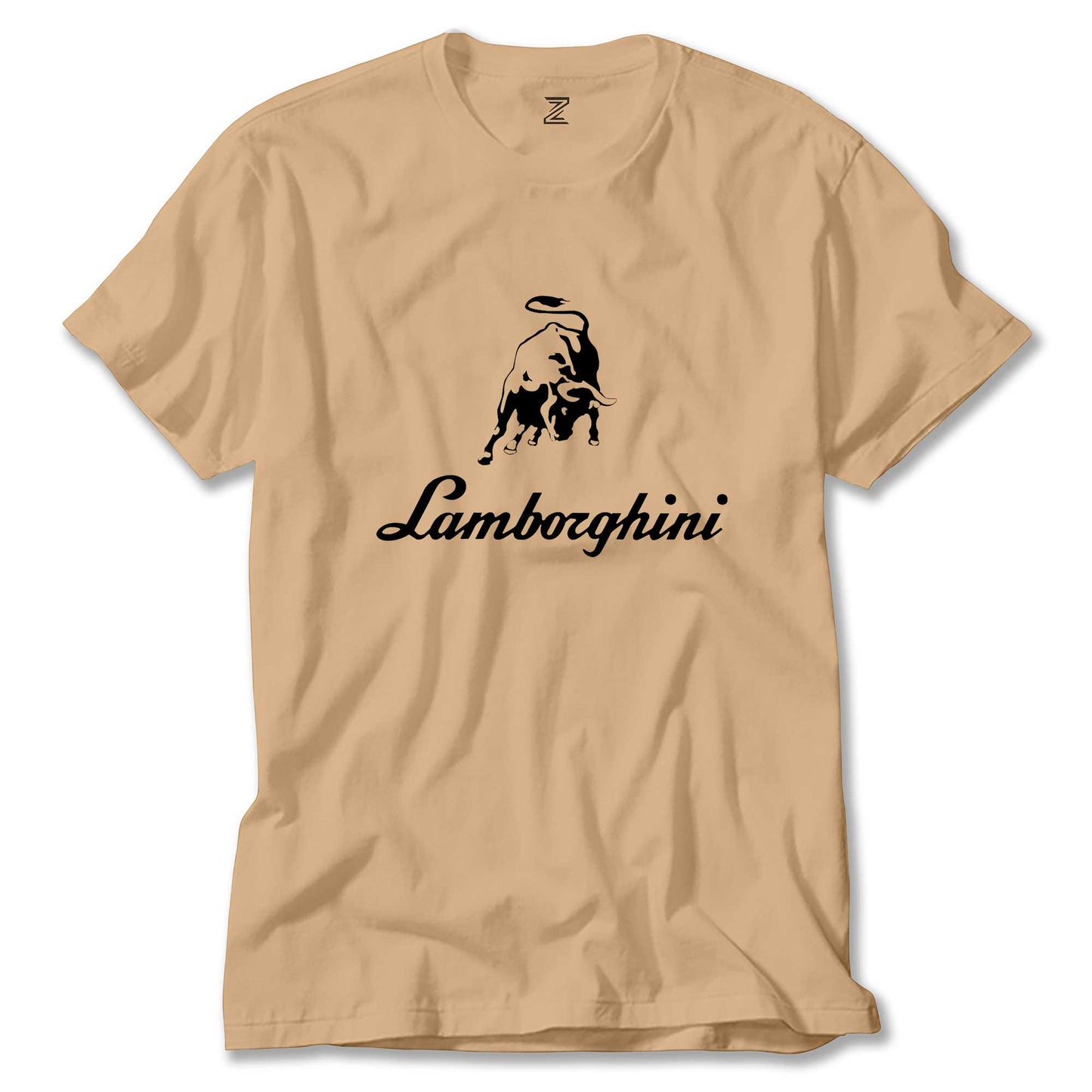 Lamborghini Text Logo Renkli Tişört