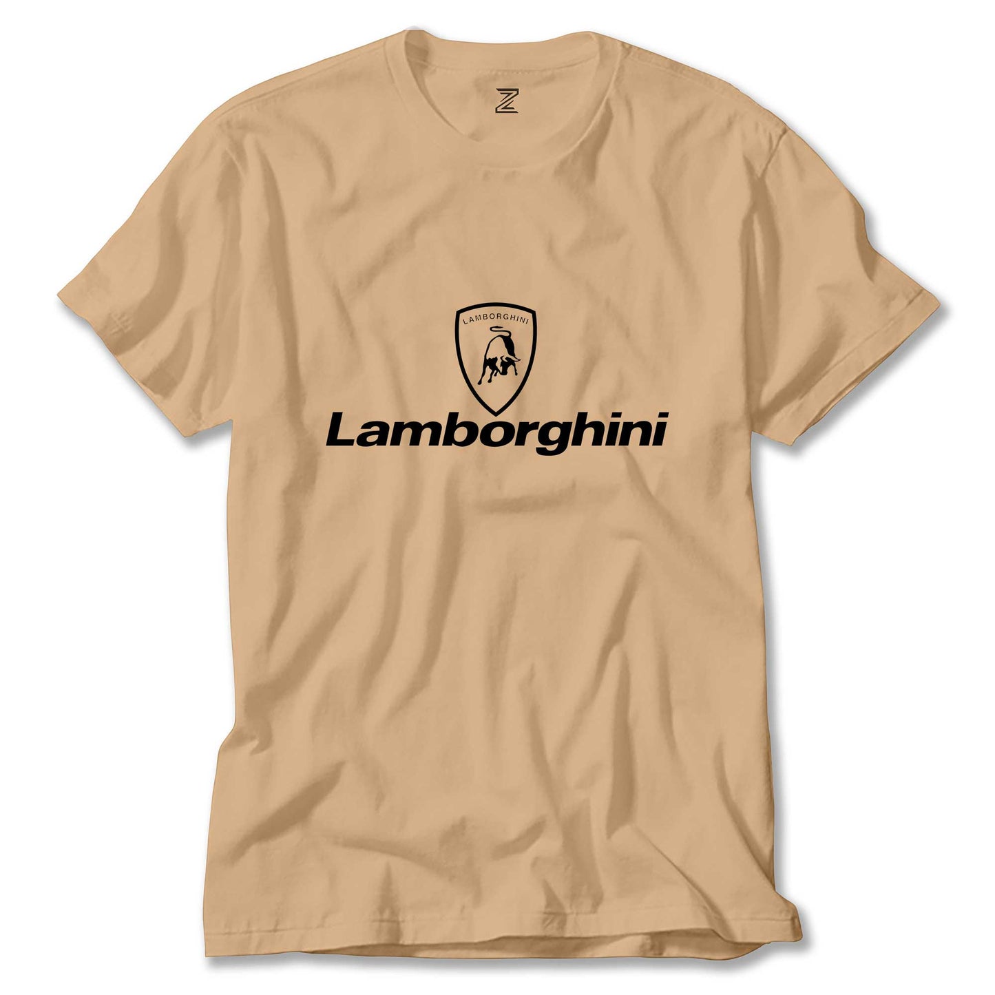 Lamborghini Logo Text Renkli Tişört