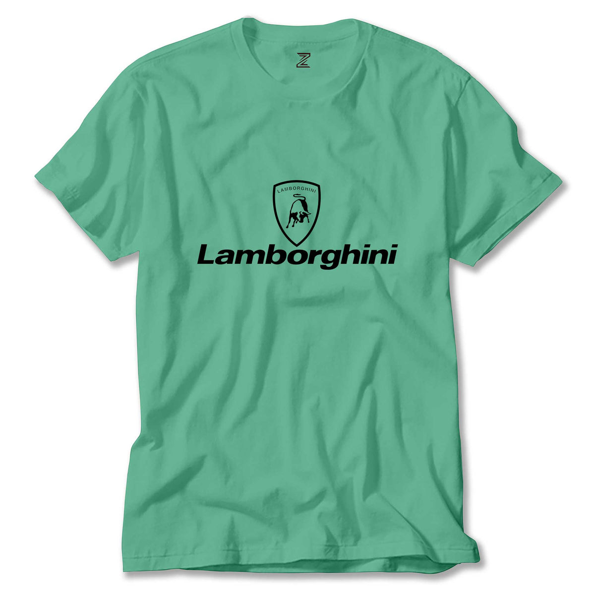 Lamborghini Logo Text Renkli Tişört
