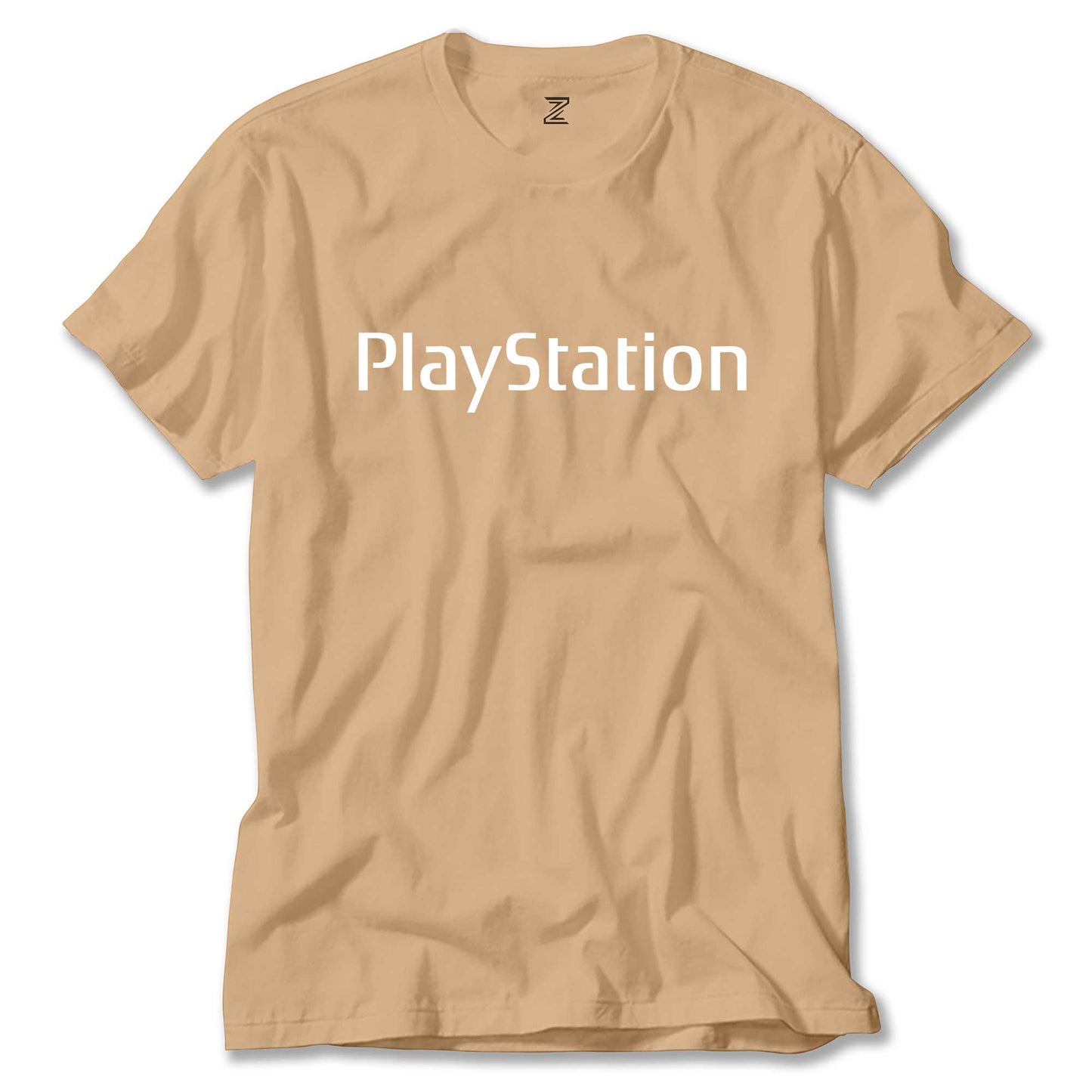 Playstation Text renkli tişört