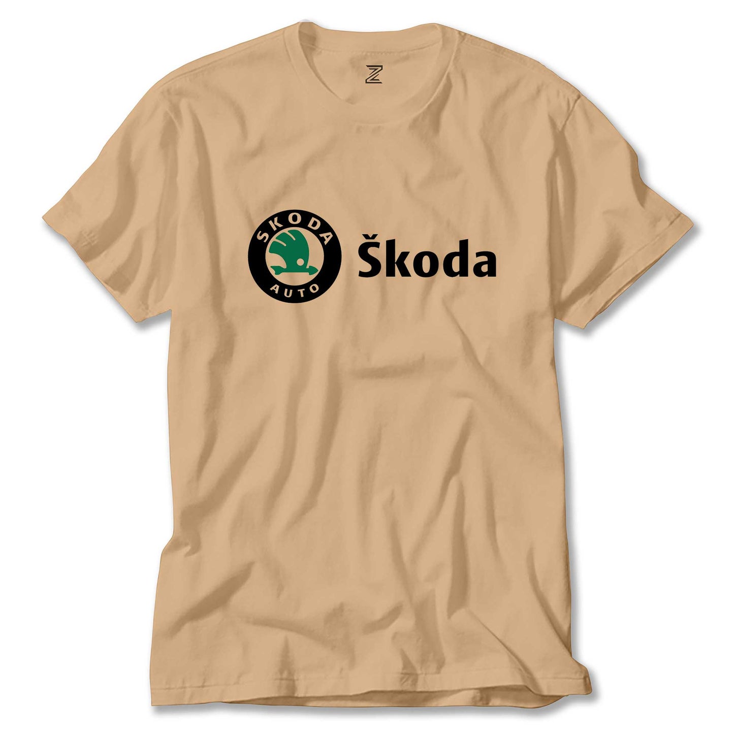 Skoda Text Logo Renkli Tişört