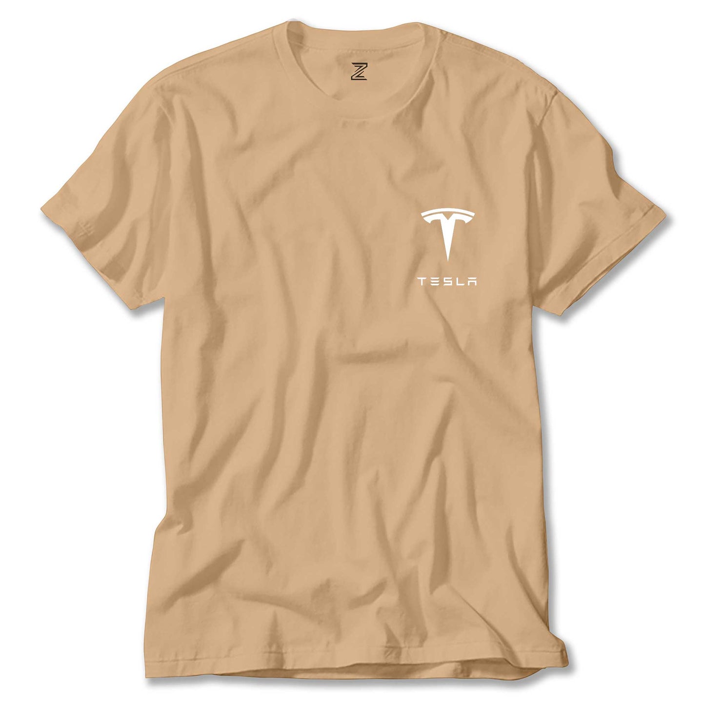 Tesla Logo Text Renkli Tişört