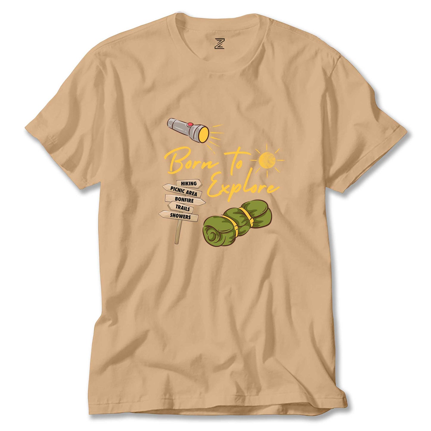 Born To Explore Renkli Tişört