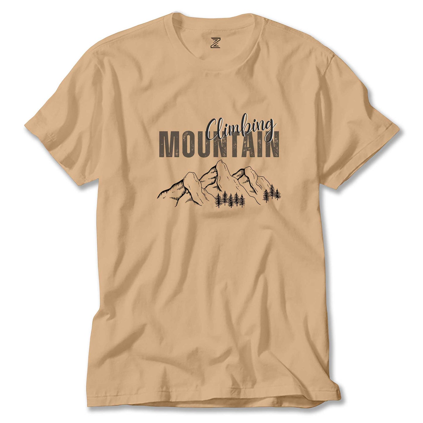 Climbing Mountain Renkli Tişört