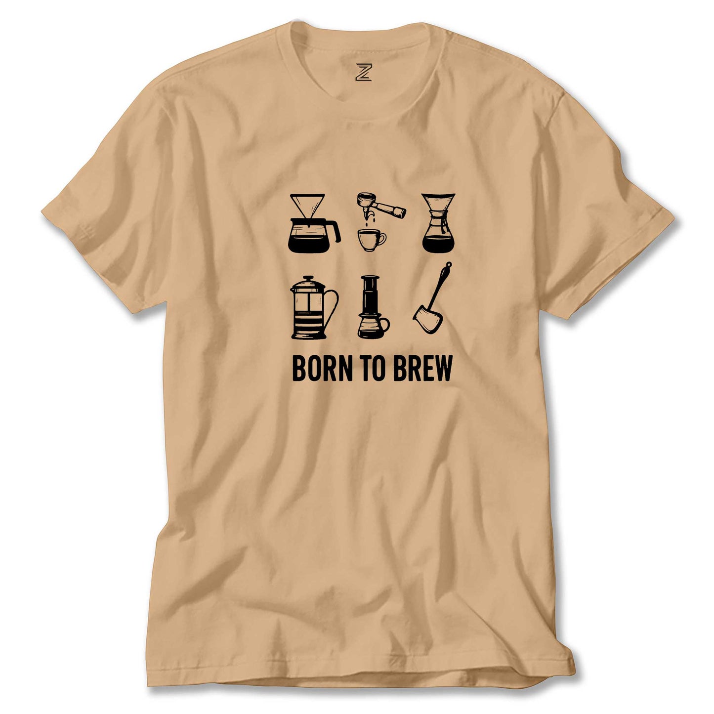 Barista Born To Brew Renkli Tişört