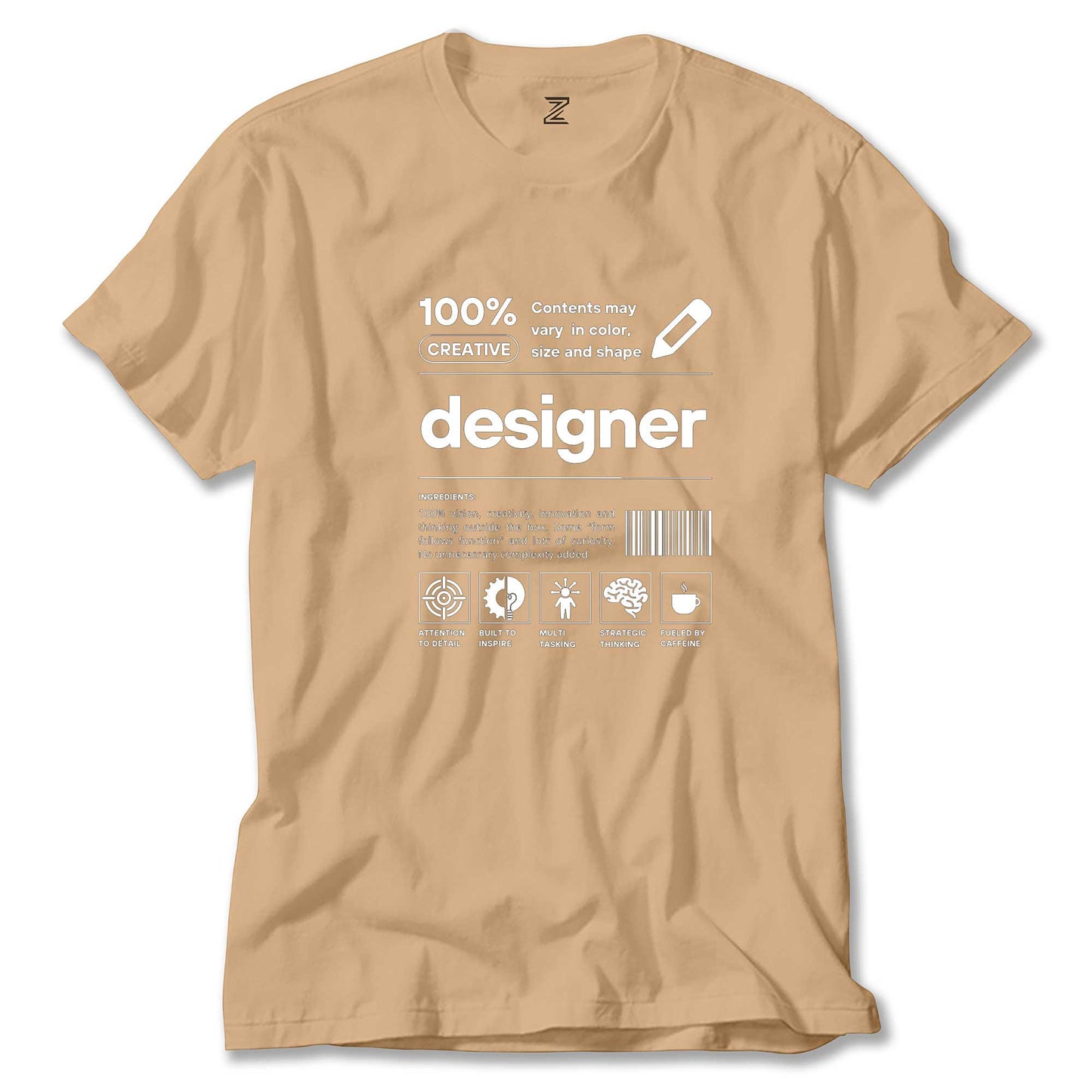 Designer renkli tişört