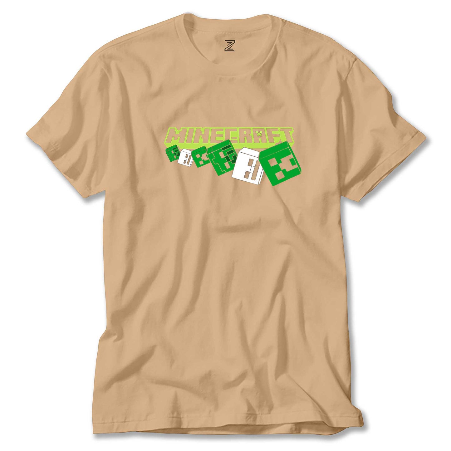 Minecraft Skeleton And Creeper Renkli Tişört