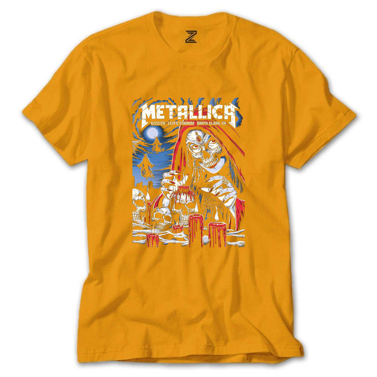 Metallica 2025 Tour renkli tişört