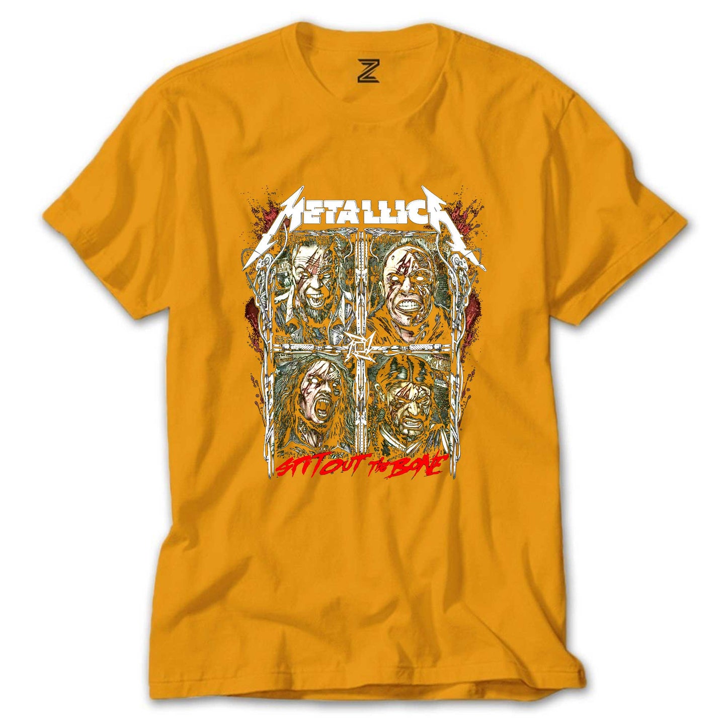 Metallica Spitout The Bone Renkli Tişört