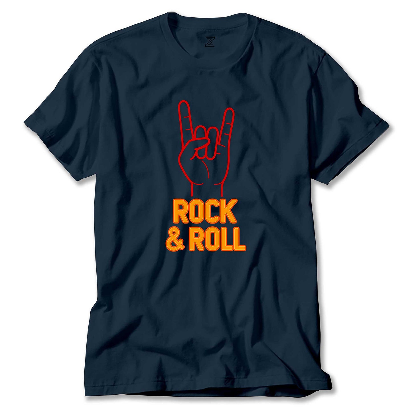 İndirimli Rock Roll Lacivert Tişört