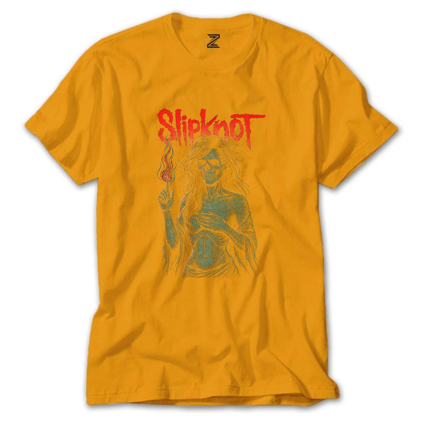 Slipknot Female Skeleton Hot Renkli Tişört