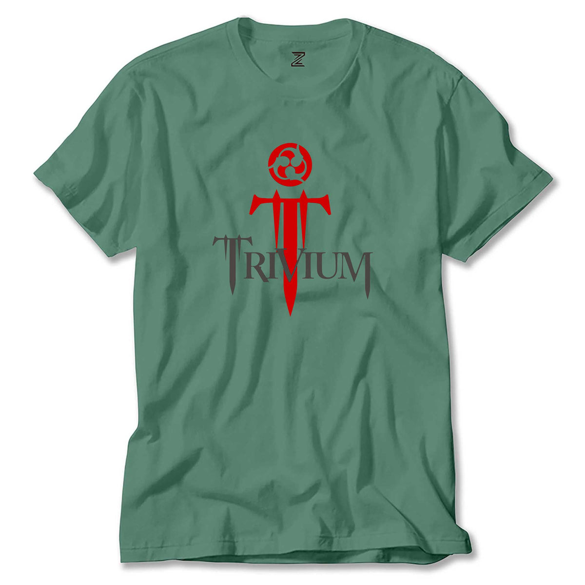 Trivium Logo Red renkli tişört
