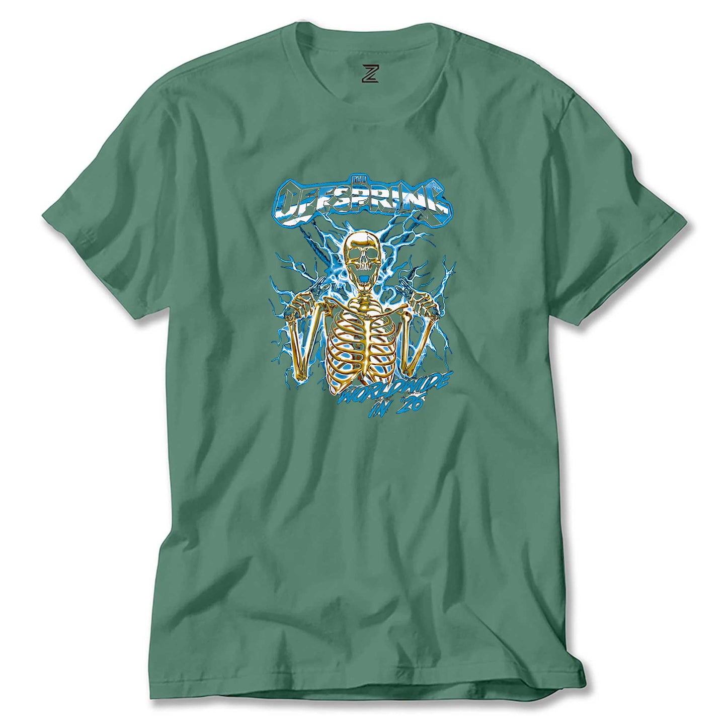 The Offspring Worldwide In '26 Skull Renkli Tişört
