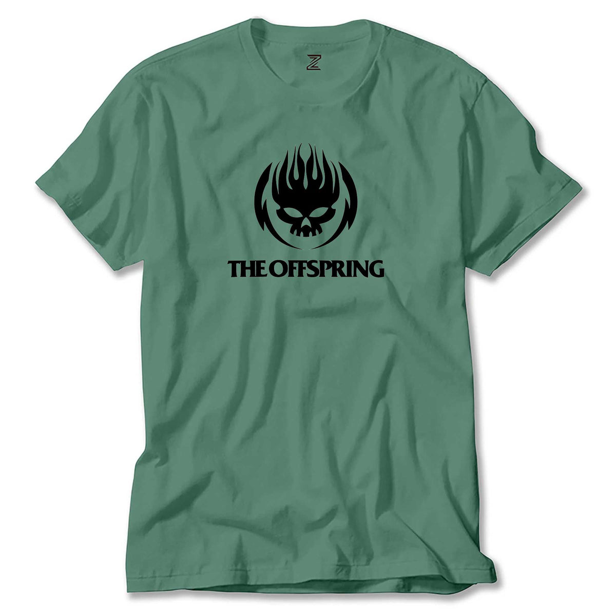 The Offspring Logo Skull Text renkli tişört