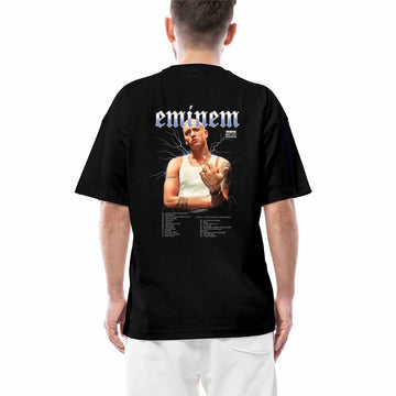 Eminem Album Siyah Oversize Tişört