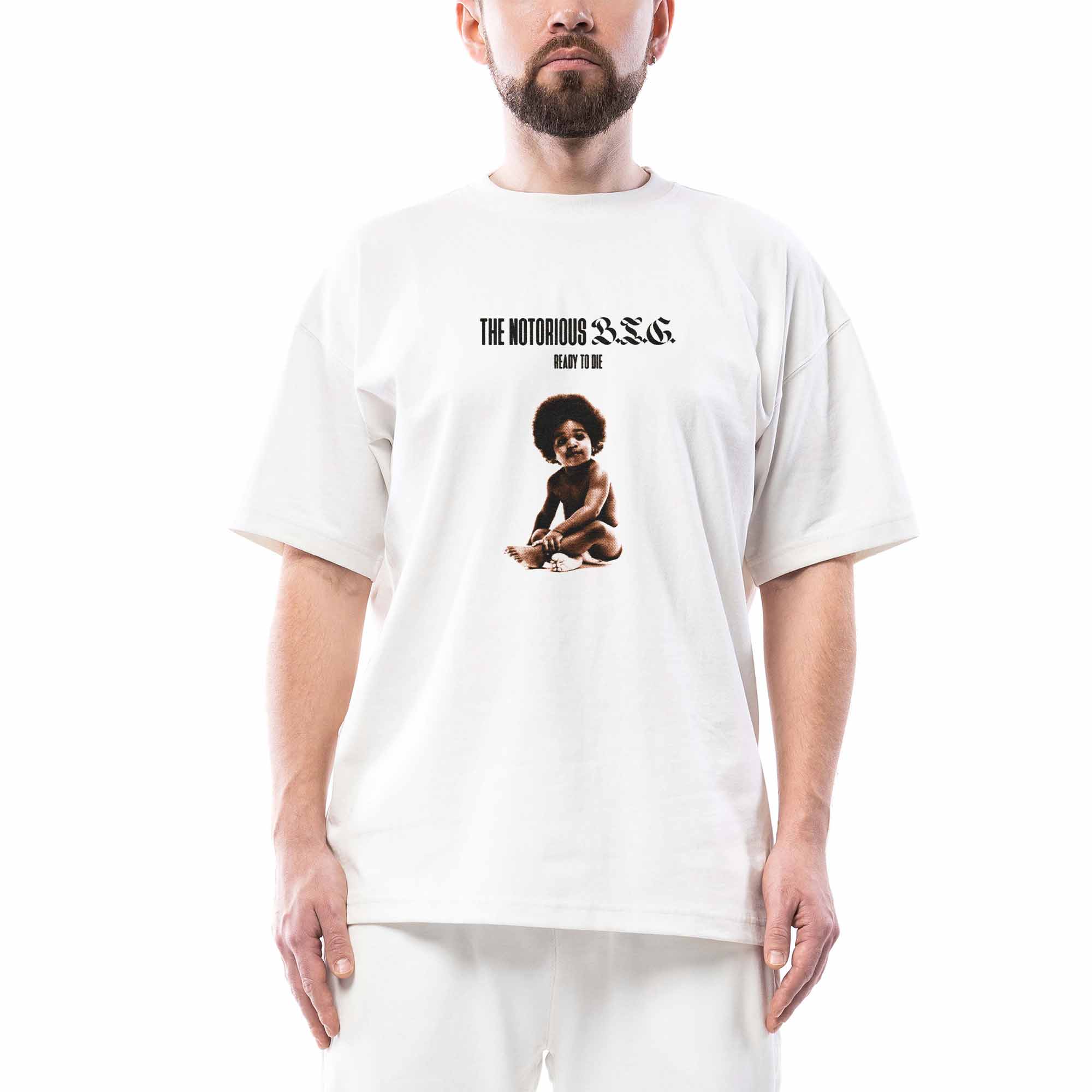 The Notorious B.I.G Beyaz Oversize Tişört