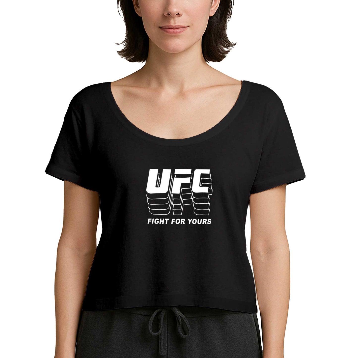 UFC FG Siyah Kadın Tişört