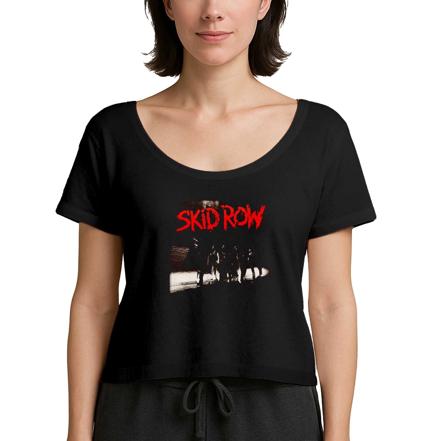 Skid Row Albüm Siyah Kadın Tişört