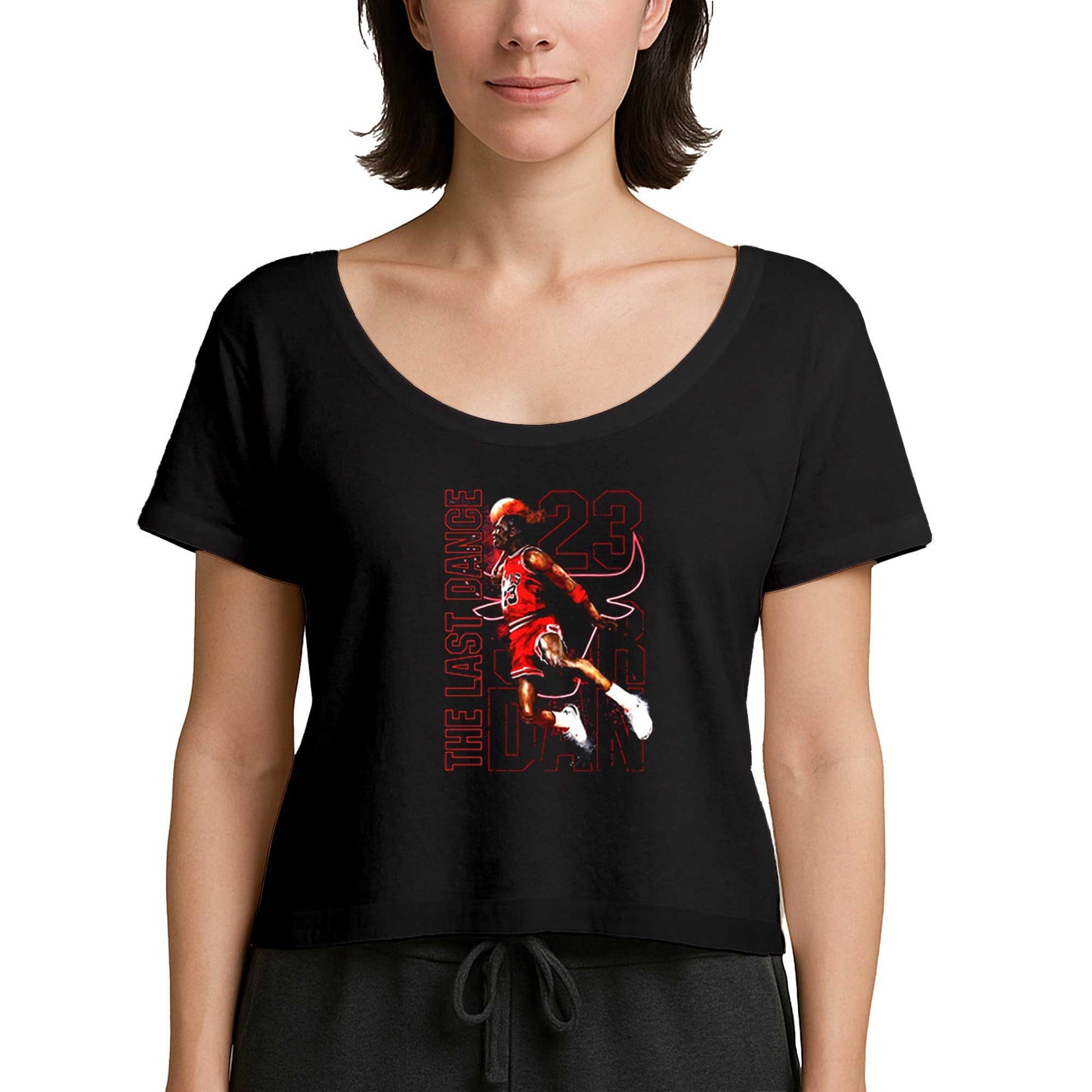 Chicago Bulls The last Dance Siyah Kadın Tişört