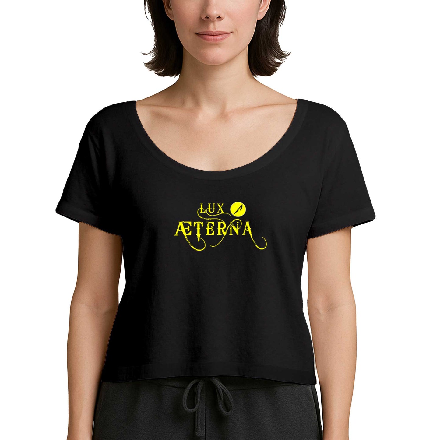Metallica Lux Æterna Logo Siyah Kadın Tişört