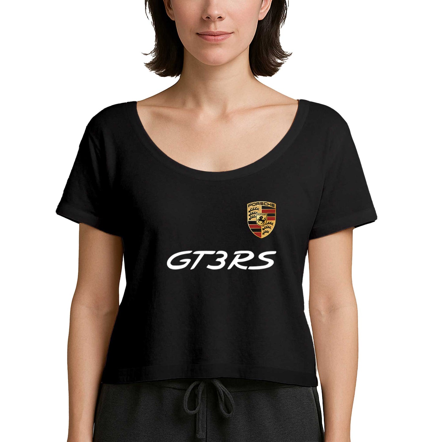 Porsche GT3RS Siyah Kadın Tişört
