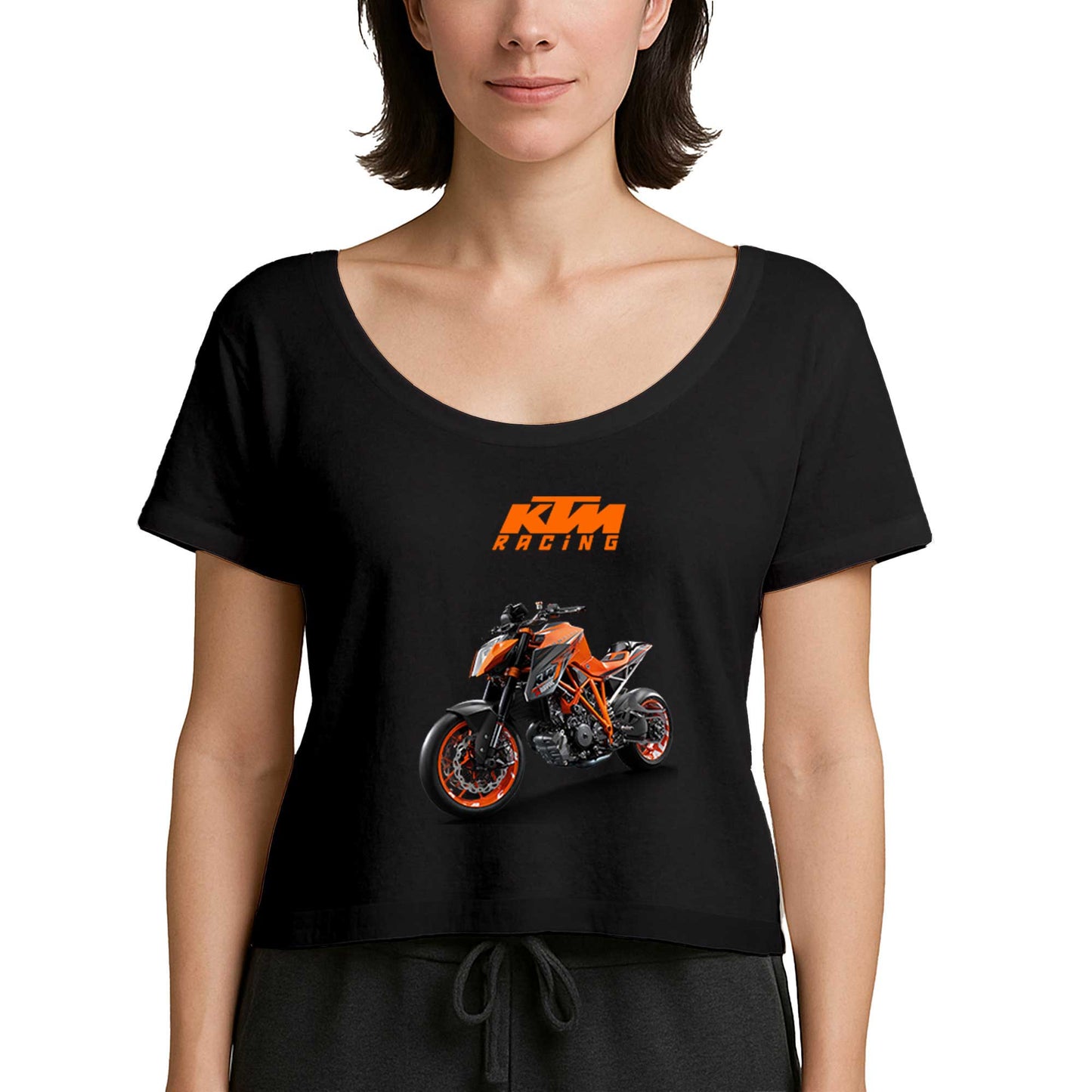 KTM 1290 Super Duke Racing Siyah Kadın Tişört