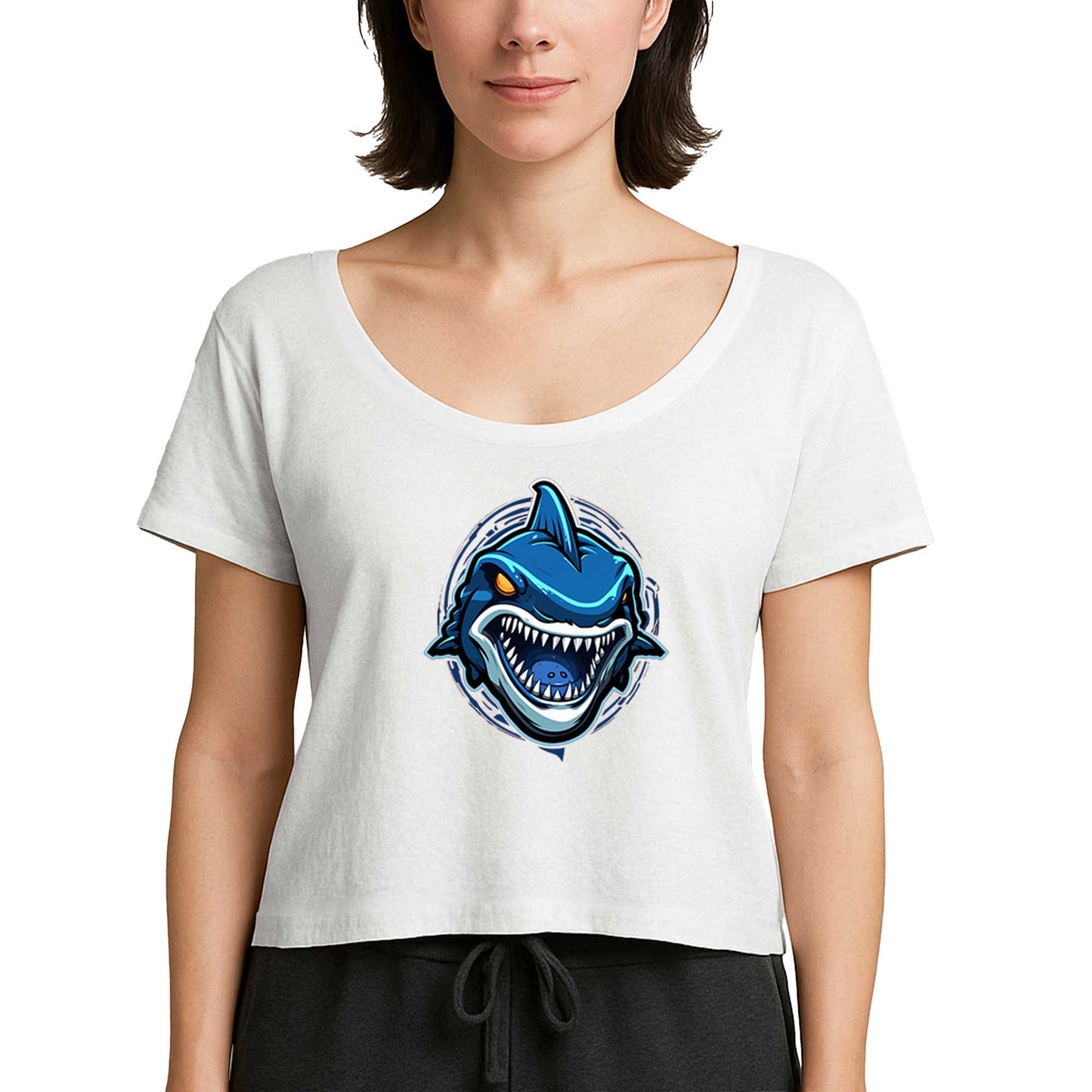 Blue Shark Beyaz Kadın Tişört