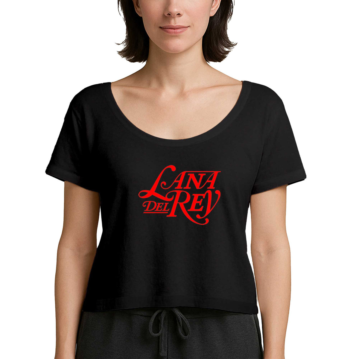 Lana Del Rey Logo Siyah Kadın Tişört